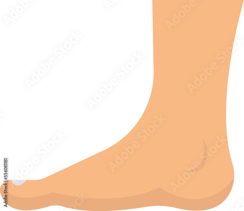 Body Foot Vector Icon
