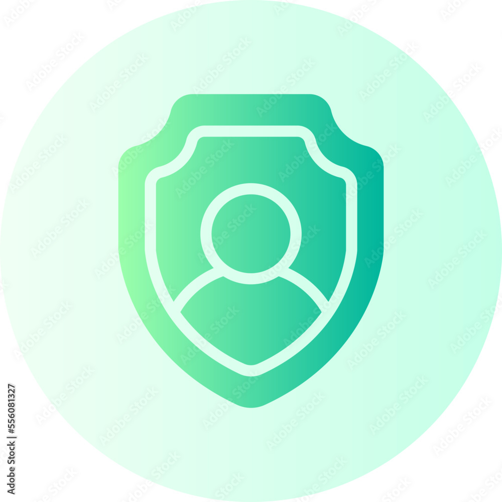 user protection gradient icon