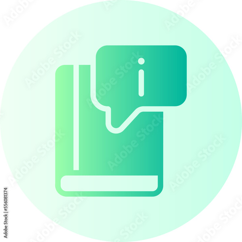 guidebook gradient icon
