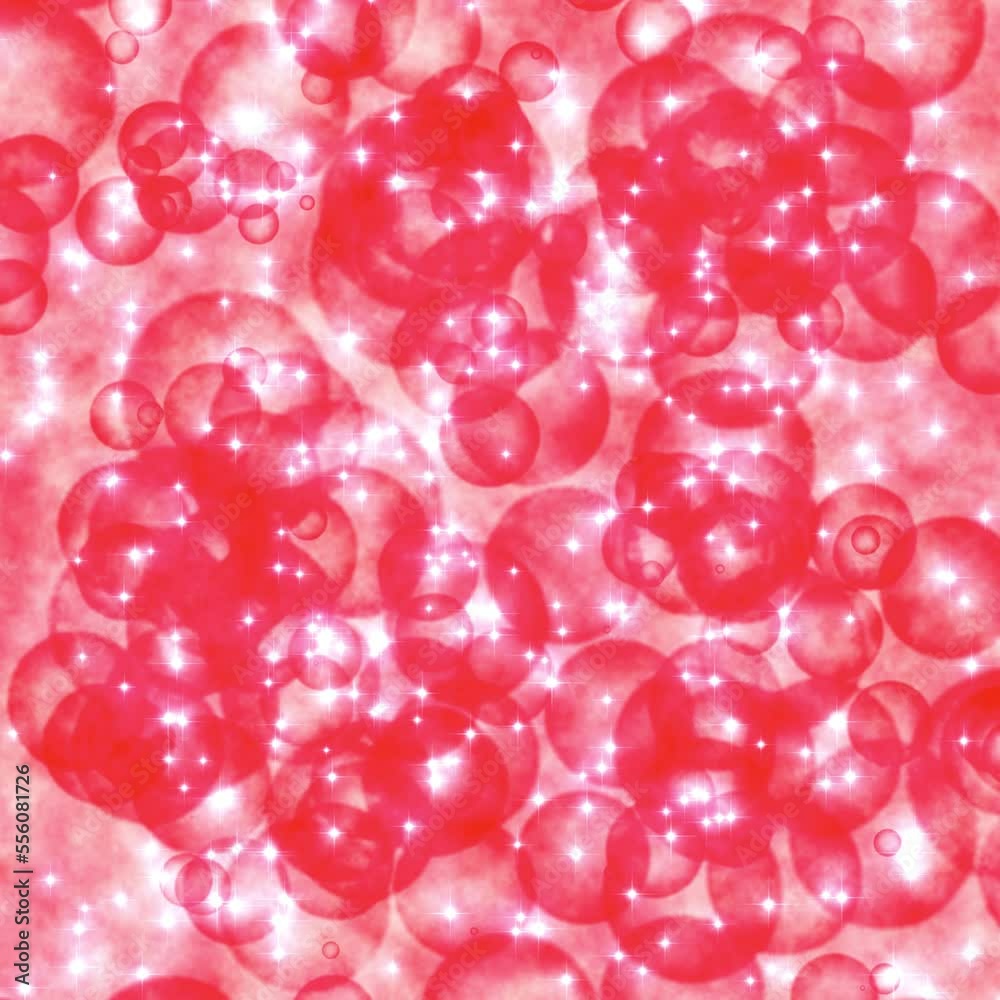 Soap bubble effect background_red Soap bubble effect background_red