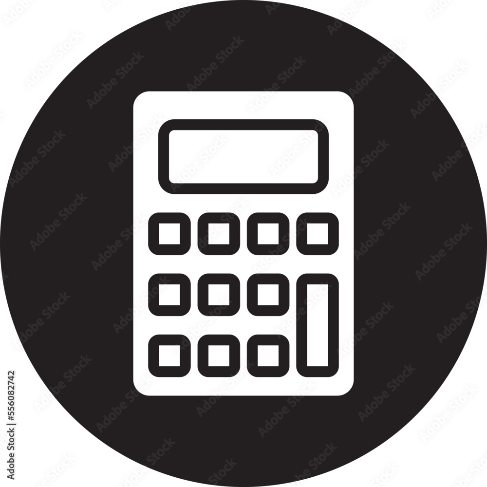 calculator glyph icon calculator glyph icon