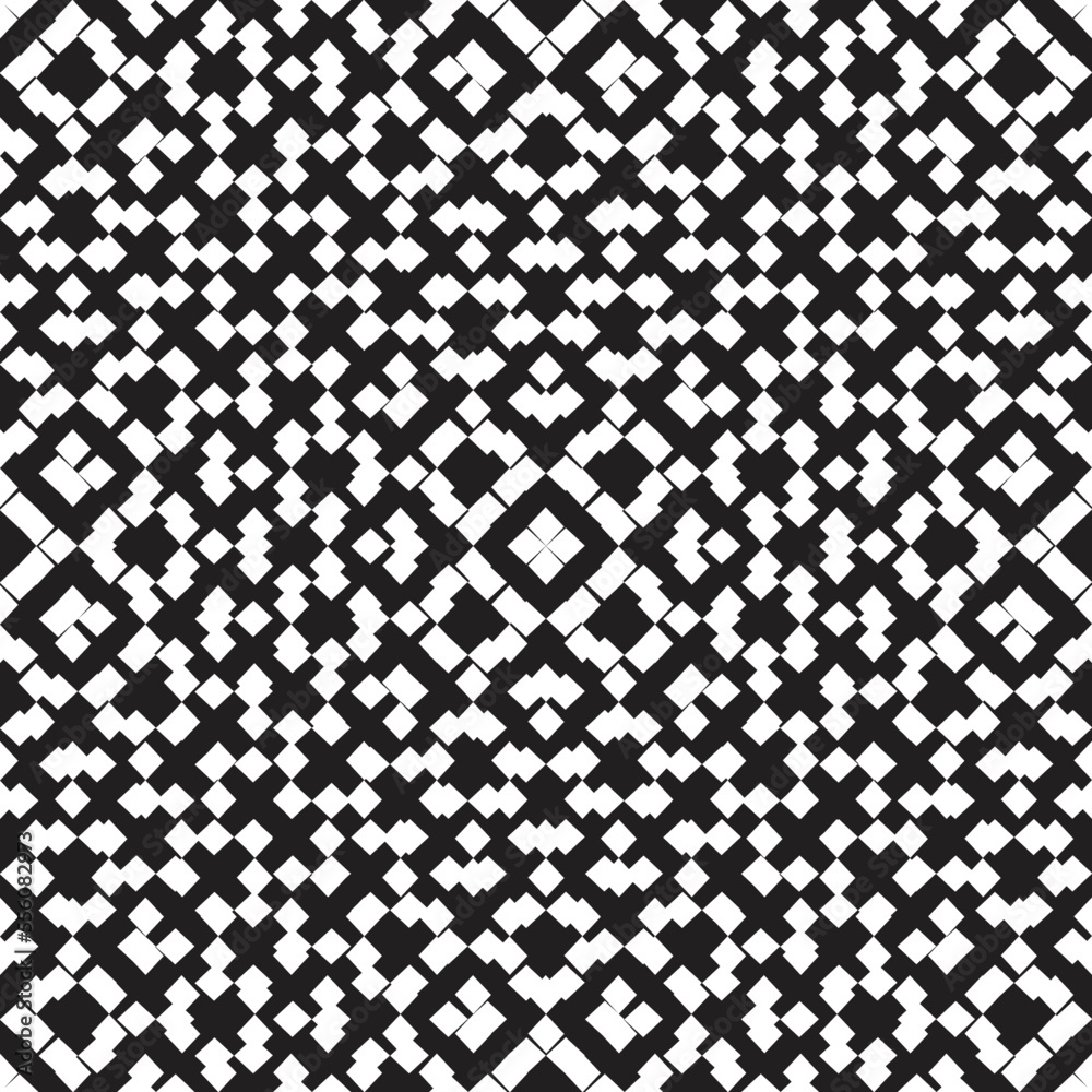 Seamless pattern with lines.Unusual poster Design .Black Vector stripes .Geometric shape. Endless texture