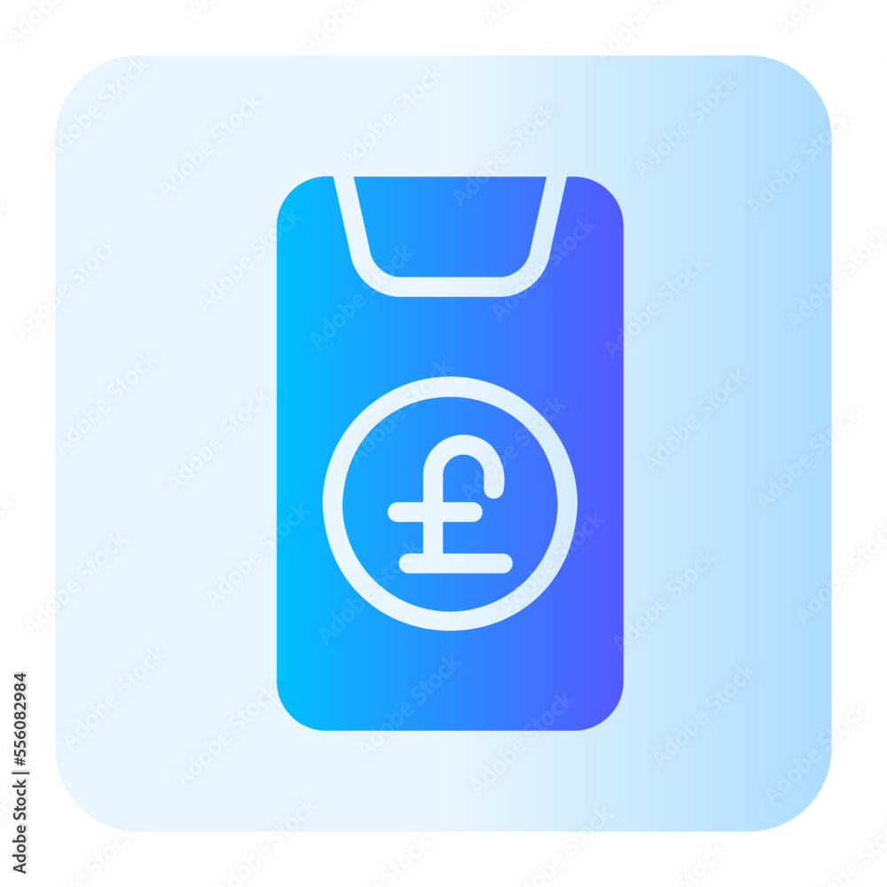 Fototapeta premium online money gradient icon