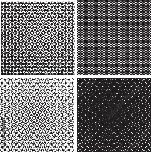 Seamless pattern with lines.Unusual poster Design .Black Vector stripes .Geometric shape. Endless texture