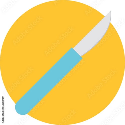 Doctor knife Vector Icon
