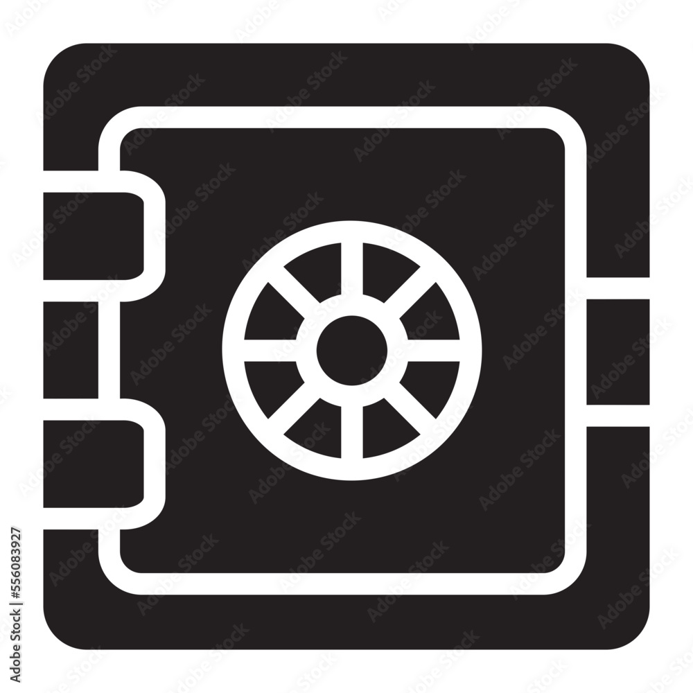 safety box glyph icon