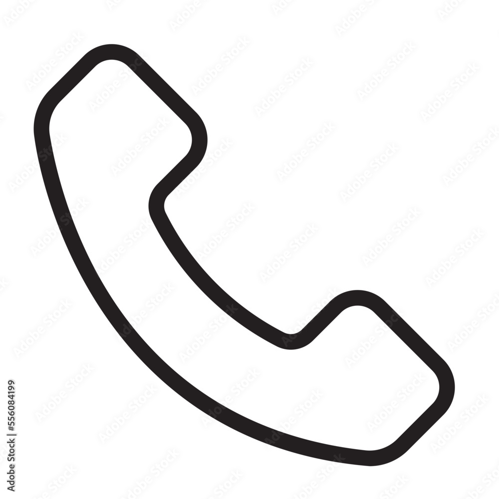 phone call line icon phone call line icon
