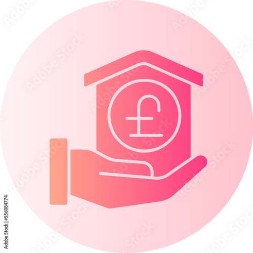 mortgage gradient icon