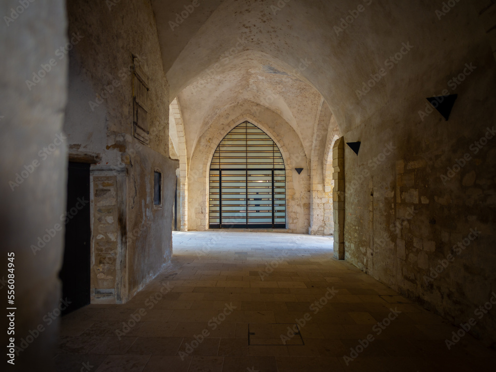 Inside the Priory of La-Charité-sur-Loire, France