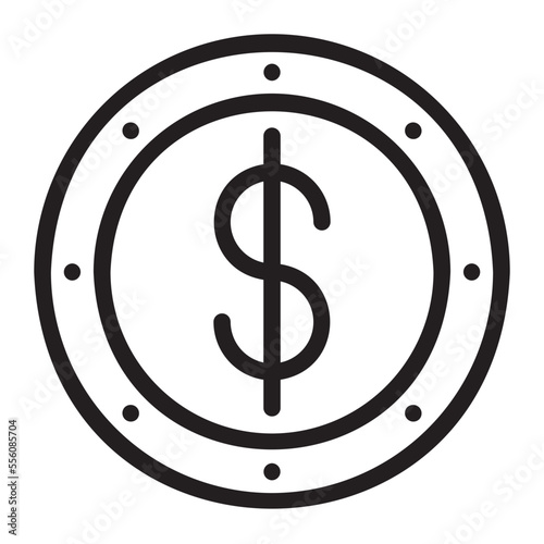 dollars line icon