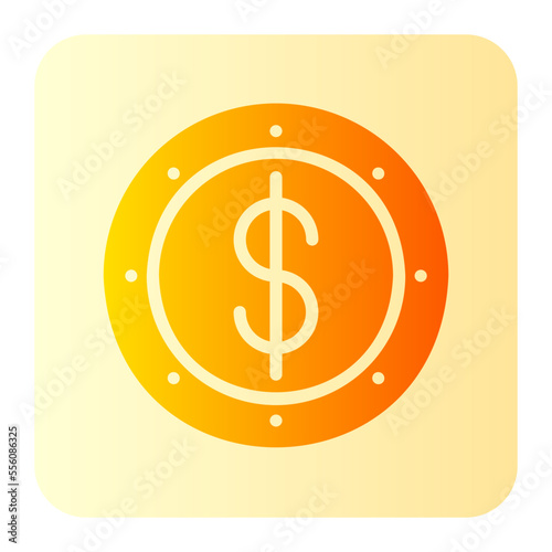 dollars gradient icon