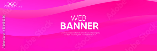 Pink background, Pink background with wave, Banner