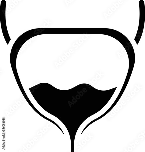 Human Bladder Vector Icon
