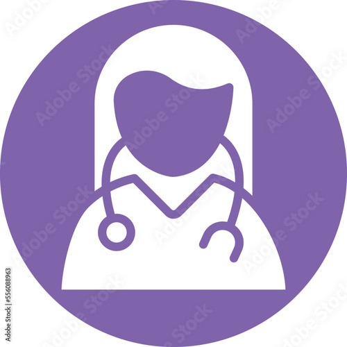 Female Doctor Vector Icon
