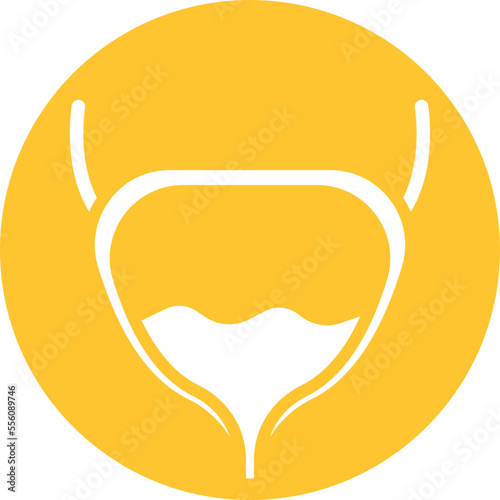 Human Bladder Vector Icon
