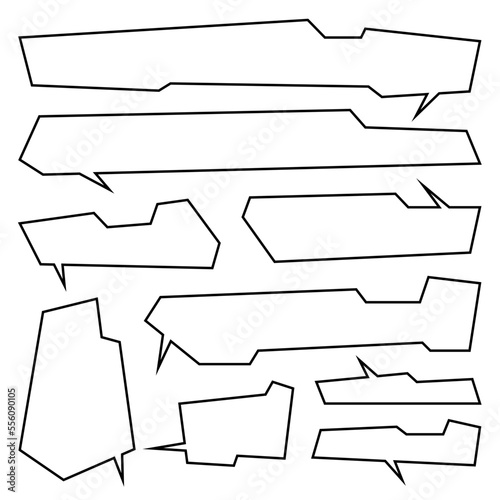 Vector Collection Set of Dialog Box Designs