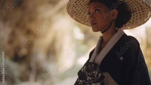 Woman Looking Up Towards The Kuha Karuhas Pavilion photo