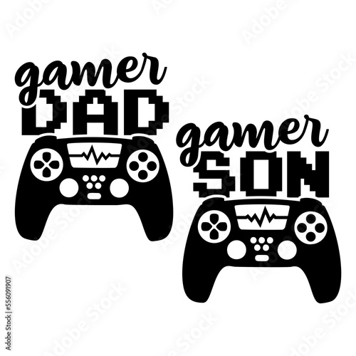 My Favorite Gaming Buddy Calls Me Son shirt design with gamepad. Perfect gift for gamers.