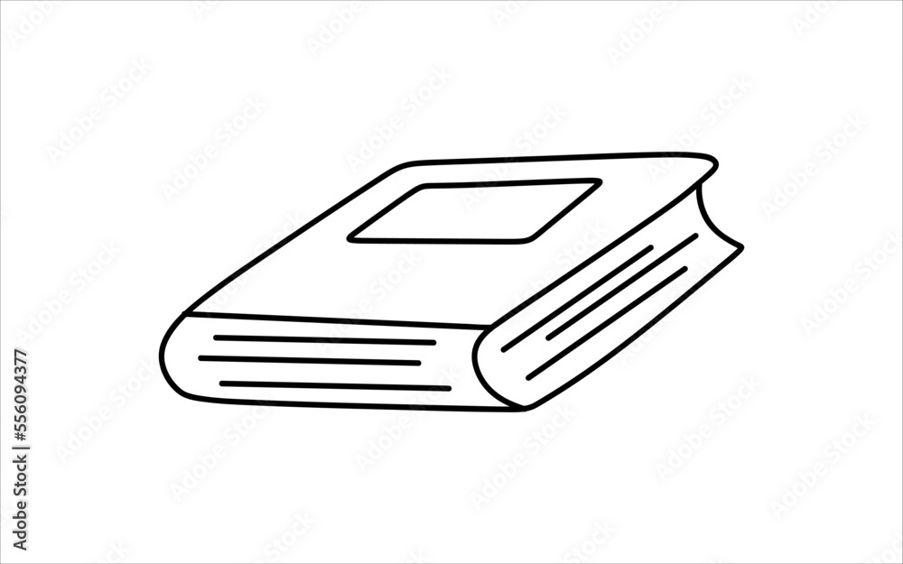 Book line icon. Linear Book isolated on white background. symbol, logo vector illustration Book line icon. Linear Book isolated on white background. symbol, logo vector illustration