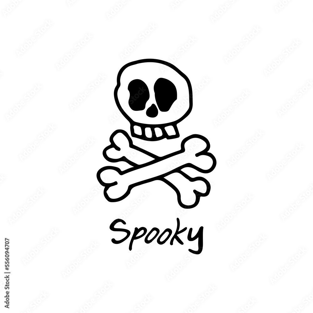 vector illustration skull funny concept vector illustration skull funny concept