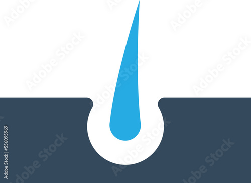 growth hair treatment Vector Icon
