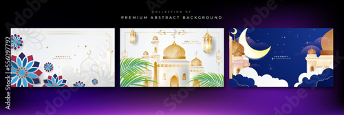 Luxury ramadan islamic background