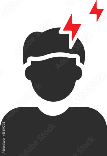 Headache Vector Icon
