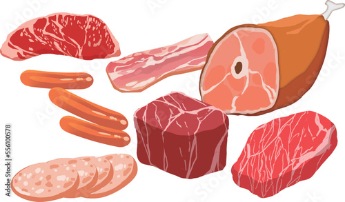 山盛りの様々なお肉