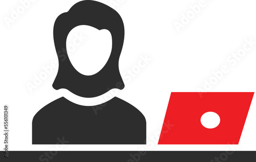 hospital receptionist Vector Icon
