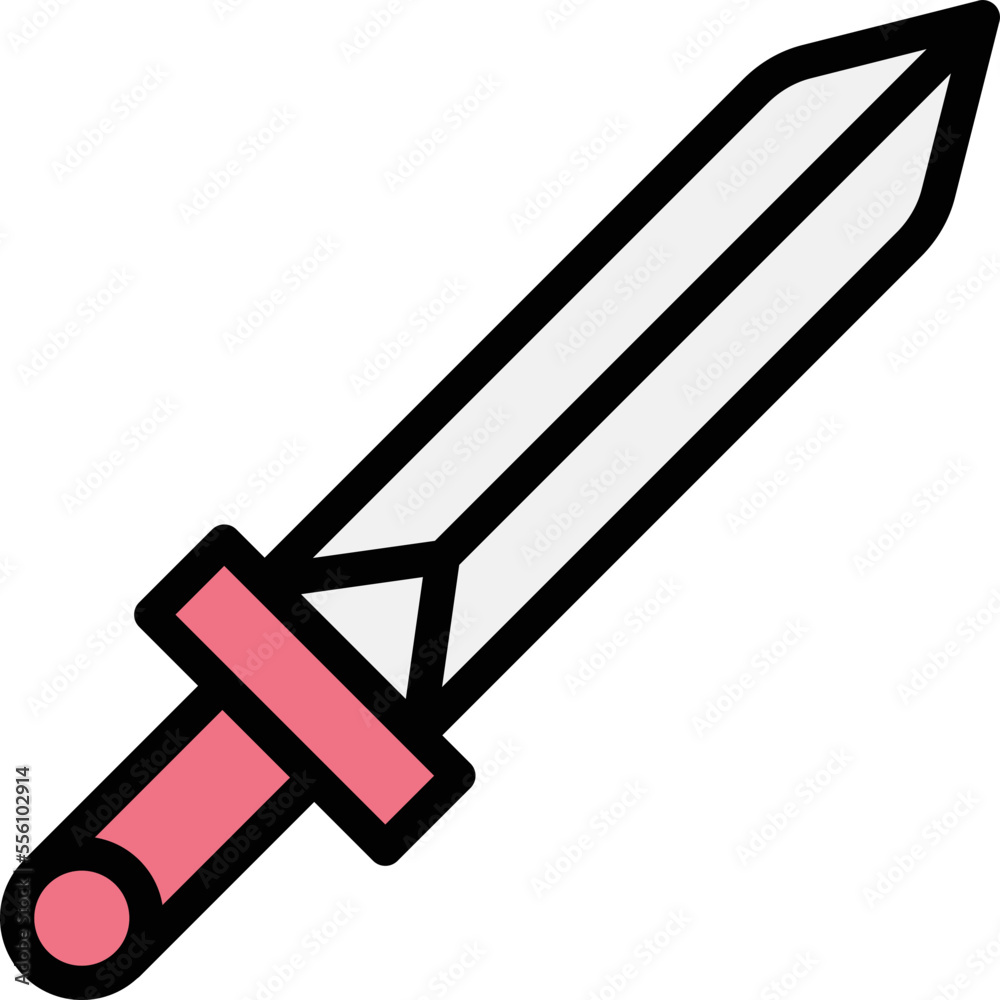 Sword Vector Icon Design Illustration Sword Vector Icon Design Illustration