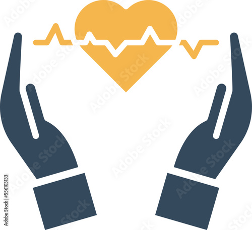 Heart care Vector Icon
