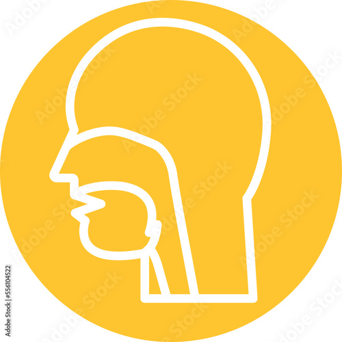 Nasal canal Vector Icon
