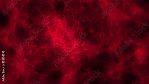 The growth of a pathogenic neoplasm. Abstract video of accelerated growth of a malignant neoplasm or tumor in the body.