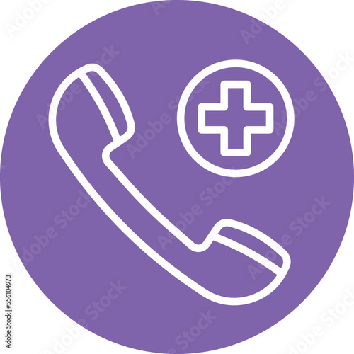 emergency call Vector Icon
