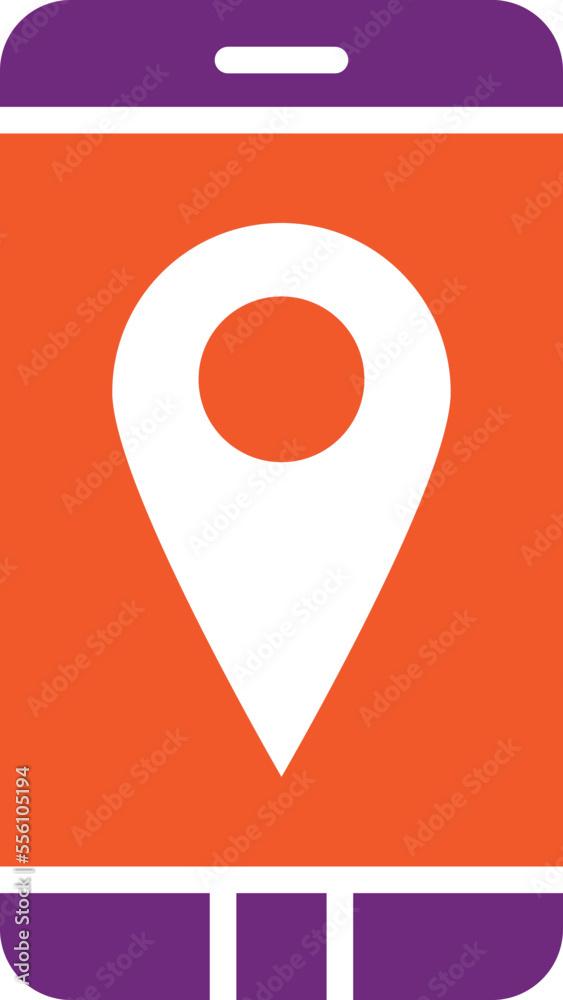 Gps mobile Vector Icon Design Illustration Gps mobile Vector Icon Design Illustration