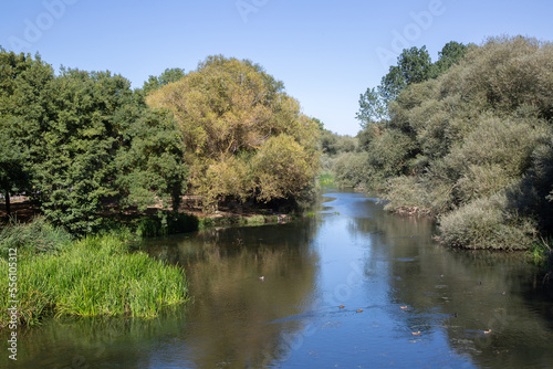 River at Trespuentes in Vitoria, Alava Spain photo