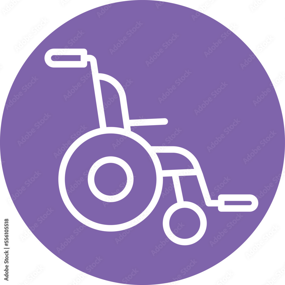 Patient Wheelchair Vector Icon
Patient Wheelchair Vector Icon