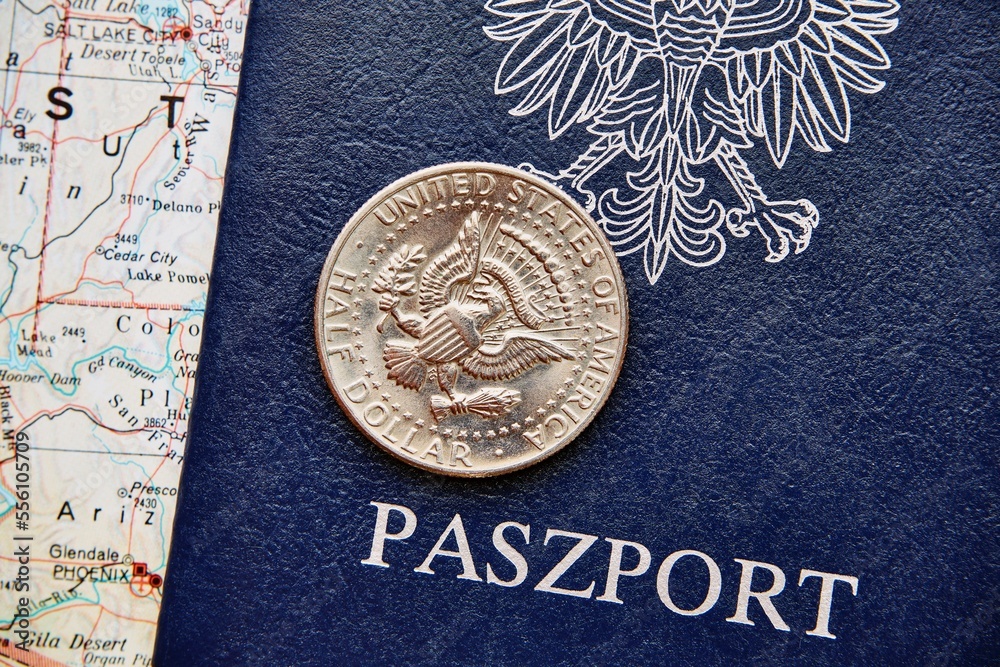 paszport, książeczka paszportowa, mapa, podróże  - obrazy, fototapety, plakaty 
