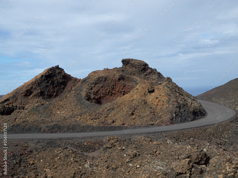 Die Vulkaninsel Lanzarote in  Spanien