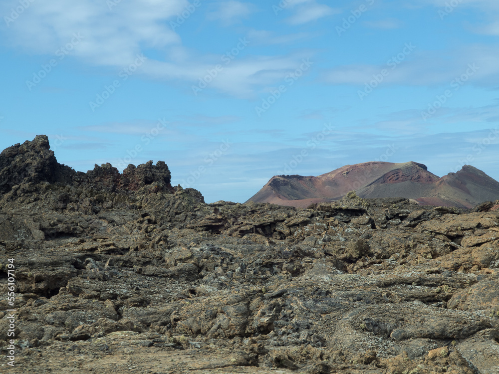 Die Vulkaninsel Lanzarote in  Spanien