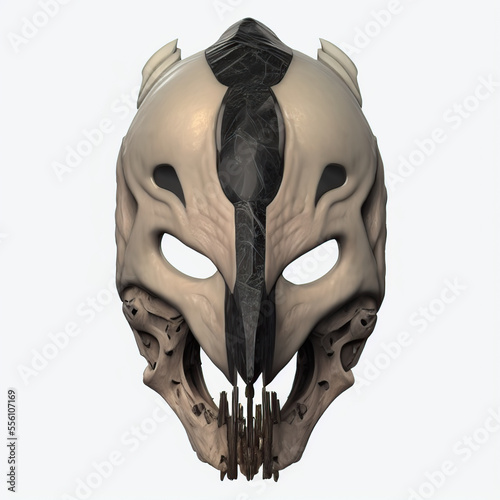 Alien skull mask. Digital i...