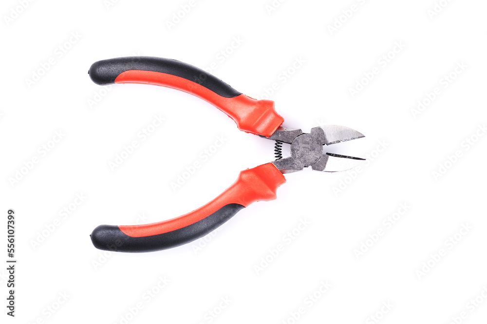 pliers isolated on white background. Hand tool for repair, construction and maintenance pliers isolated on white background. Hand tool for repair, construction and maintenance