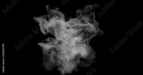 isolated steam or gas smoke texture for fire or hot temperature