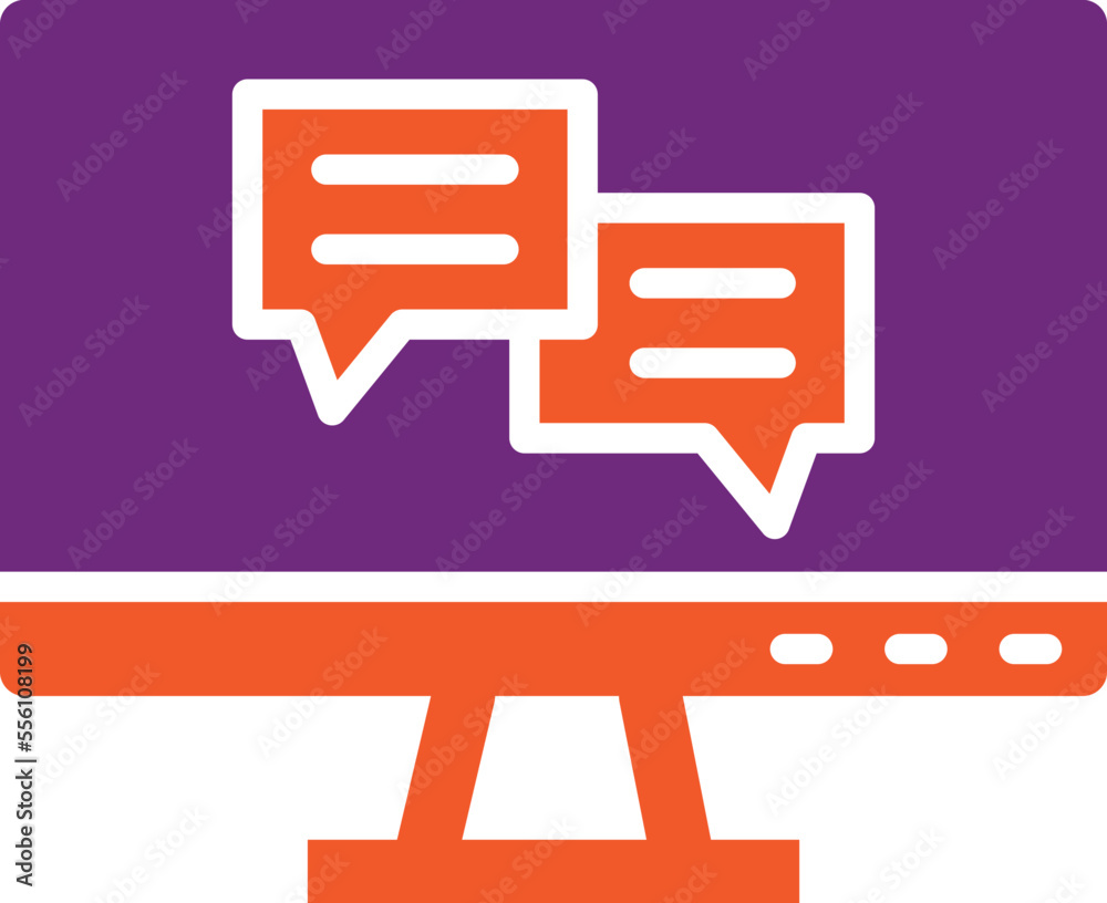 Online chat Vector Icon Design Illustration Online chat Vector Icon Design Illustration