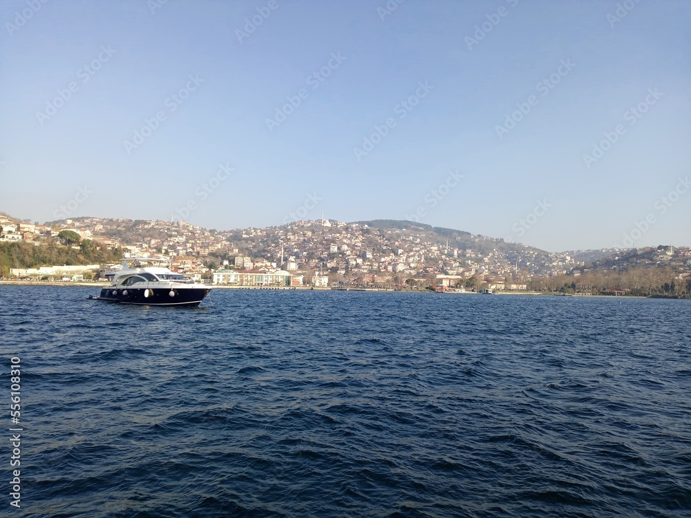 ferry in the bosphorus strait, Босфор 