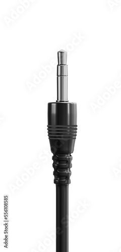 Fényképezés close up of an plug isolated WHITE, 3D RENDERING OF AUX CABLE PNG TRANSPARENT