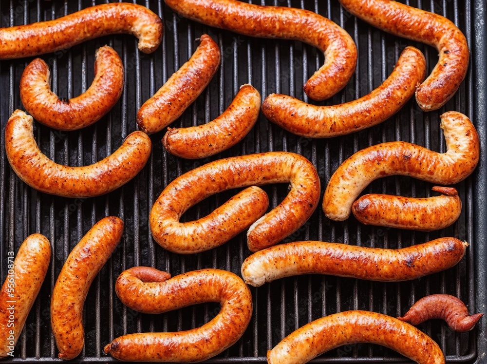 smoked sausages on a grill, food, sausage, meat, pork, sausages, barbecue, beef, grill, grilled, cooking smoked sausages on a grill, food, sausage, meat, pork, sausages, barbecue, beef, grill, grilled, cooking
