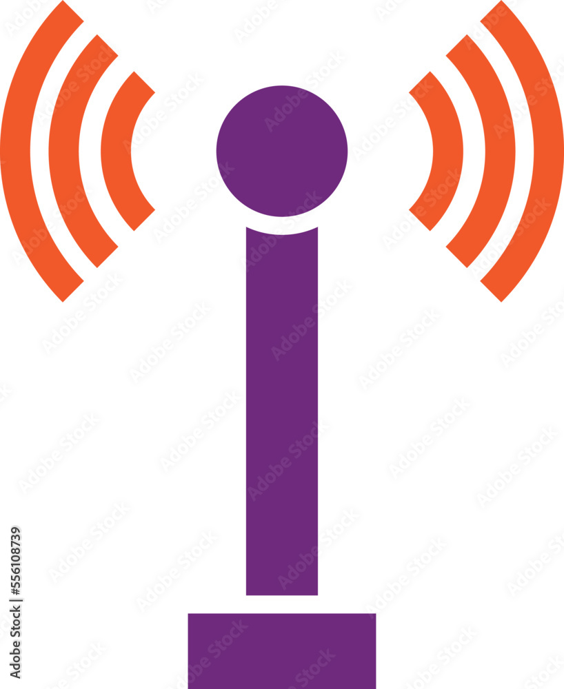 Radio antenna Vector Icon Design Illustration Radio antenna Vector Icon Design Illustration