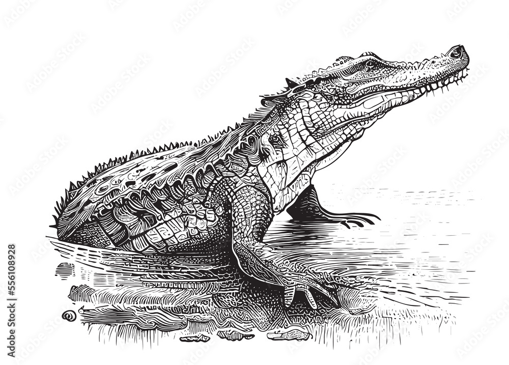ArtStation - Crocodile Drawing
