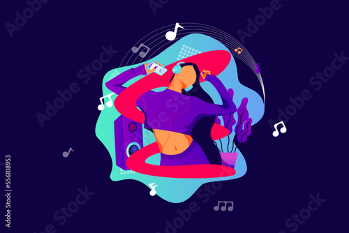 Music illustration for the hero image © SazidGraphics